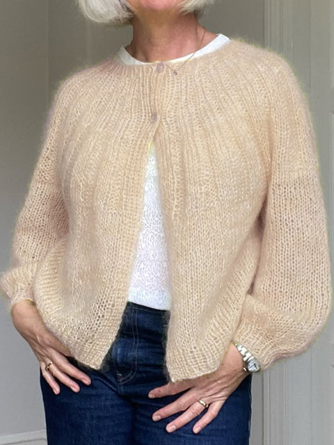 Basic Solid Color Knitted Cardigan