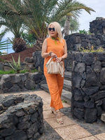 Women's Tank And Casual Pants Linen Cotton Suit