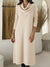 Women's Elegant Triangle Scarf Collar Knitted Midi Dress