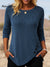 Women's Casual Solid Color Button Knitted Top