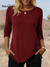 Women's Casual Solid Color Button Knitted Top