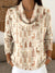 Women's Soft Elk and Cedar Print Sweater