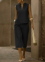 Women's casual denim suit