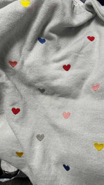 Women'S Casual Loose-Fitting Round-Neck Sweater With Heart Embroidery