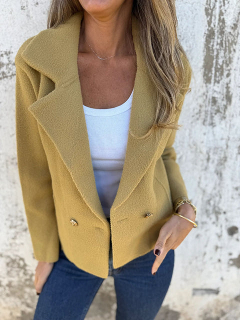 Women's Lapel Button Elegant Suit Jacket