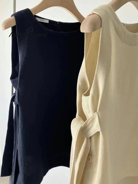 Women's Stylish Loose Casual Cotton Sleeveless Top