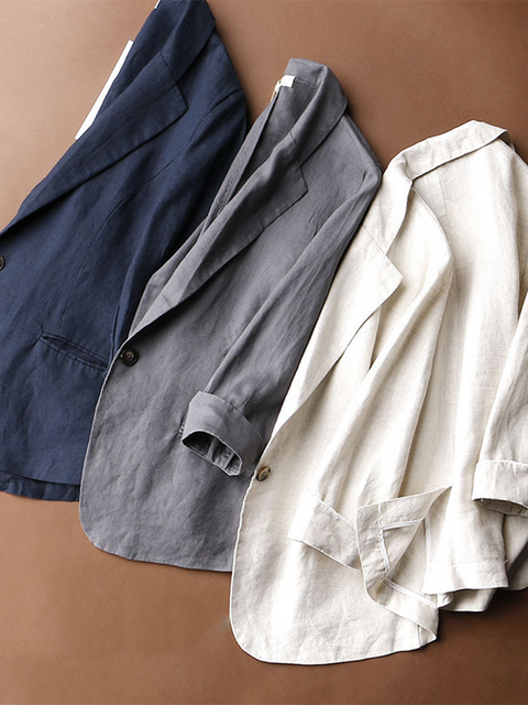 Women's Cotton and Linen Jacket