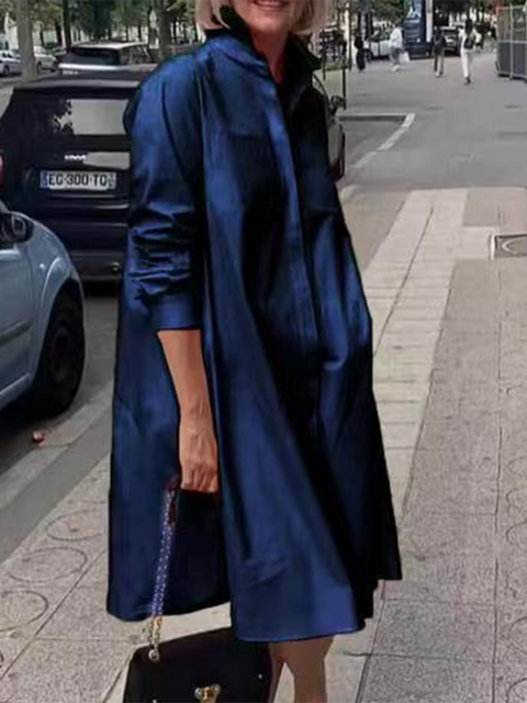 Women's Simple Loose Shirt Dress