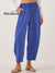 Women's Stylish High-waisted Loose Solid Color Casual Pockets Pants