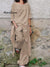 Women's Solid Color Casual Elegant Stylish Irregular hem Skirt Loose Pants Two Piece Suit