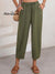 Women's Stylish High-waisted Loose Solid Color Casual Pockets Pants