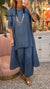 Women's Solid Color Casual Loose Stylish Top Pants Two Piece Suit