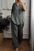 Women's Solid Color Casual Loose Stylish Top Pants Two Piece Suit