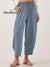 Women's Stylish High-waisted Loose Solid Color Casual Pockets Pants