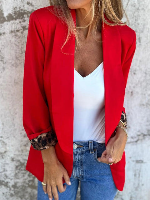 Women's Leopard Cuff Jacket