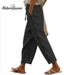 Women's Cotton And Linen Casual Pants