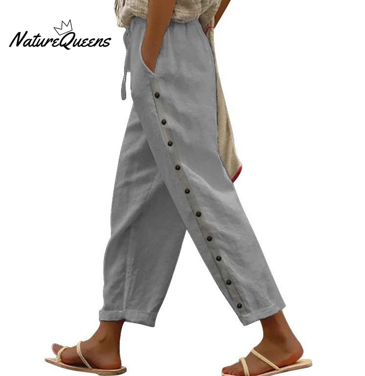 Women's Cotton And Linen Casual Pants