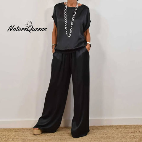 Women's Two-piece Silk Blend Fabric Sets