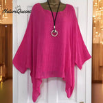 Women'sIrregular Solid Color Casual Shirt