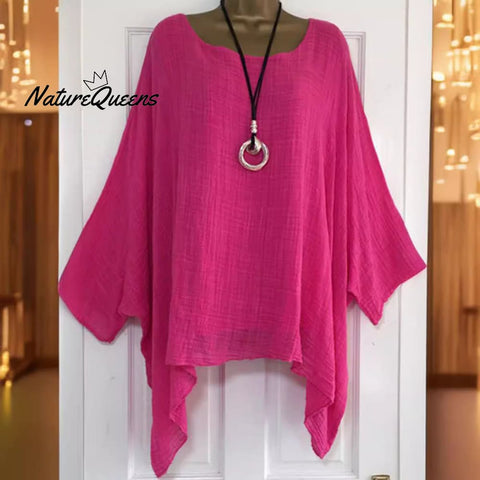 Women's  Irregular Solid Color Casual Shirt