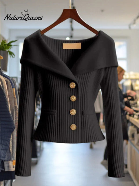 Women's Solid Color V-Neck Long Sleeve Casual Lazy Style Sweater