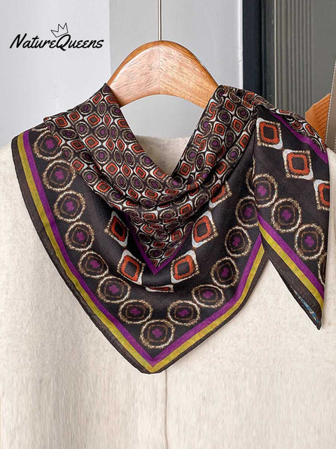 Women's Retro Printed Casual All-match Cotton and Linen Scarf