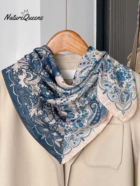 Women's Retro Printed Casual All-match Cotton and Linen Scarf