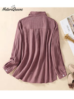 Women's Casual Cotton And Linen Shirt