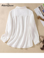 Women's Casual Cotton And Linen Shirt