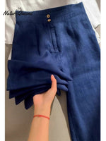 Women's Cotton And Linen Casual Pants