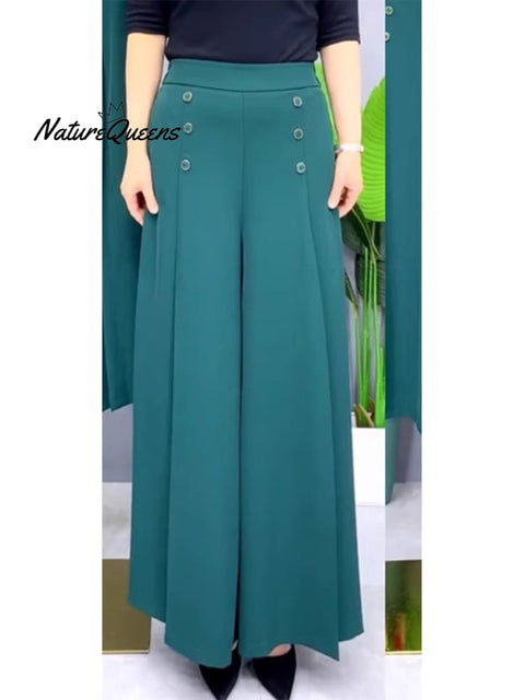 Women's Draped Relaxed Wide-leg Pants