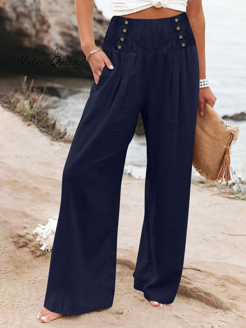 Women's Cotton And Linen Casual Pants