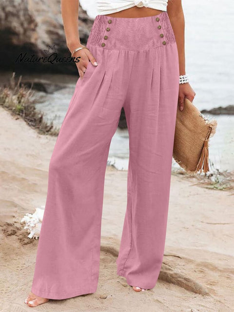 Women's Cotton And Linen Casual Pants