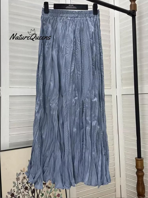 Women's Pleated Draped Skirt