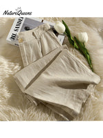 Women's Cotton And Linen Casual Pants