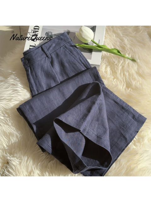 Women's Cotton And Linen Casual Pants