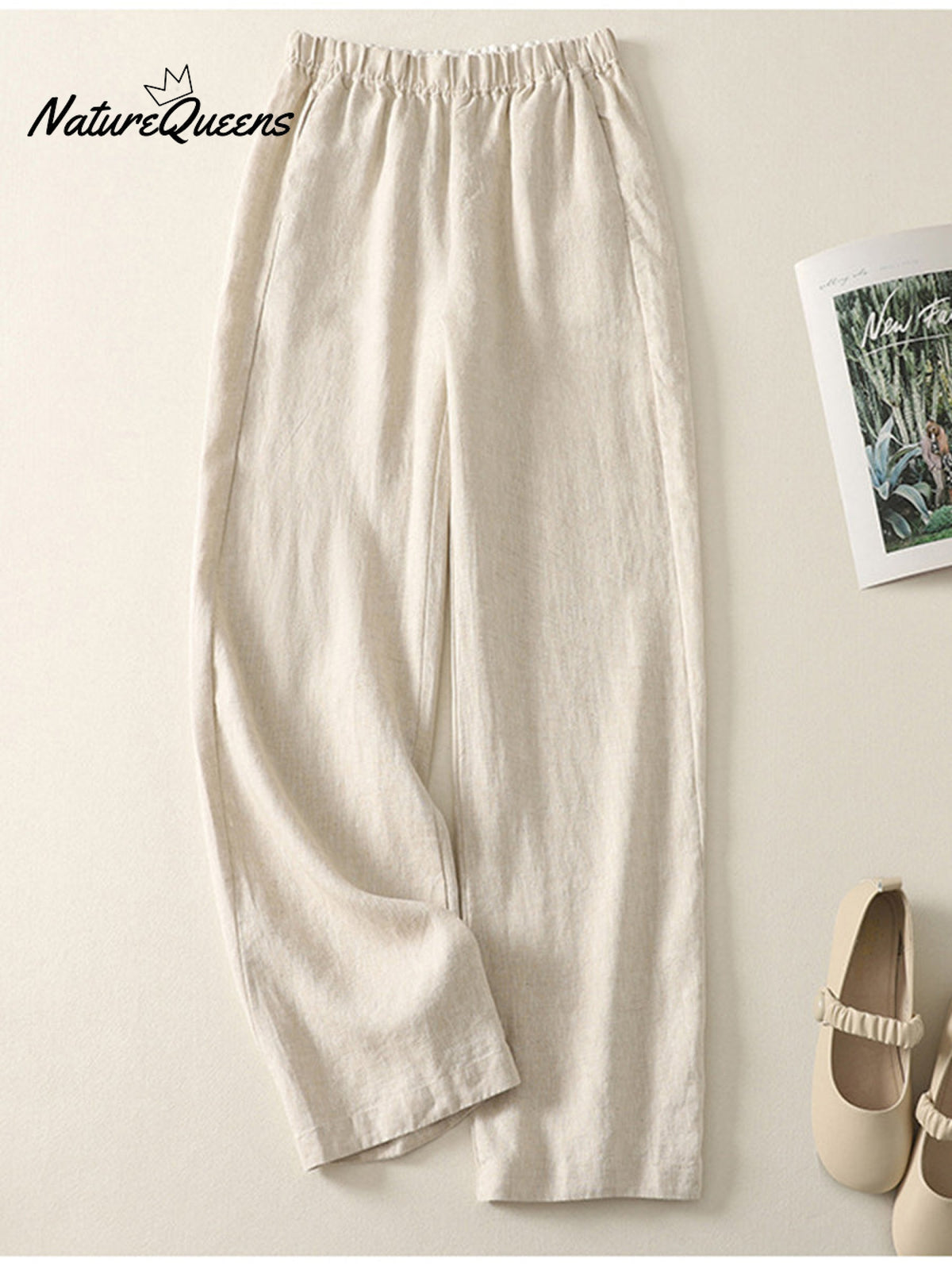 Women's Cotton And Linen Casual Pants