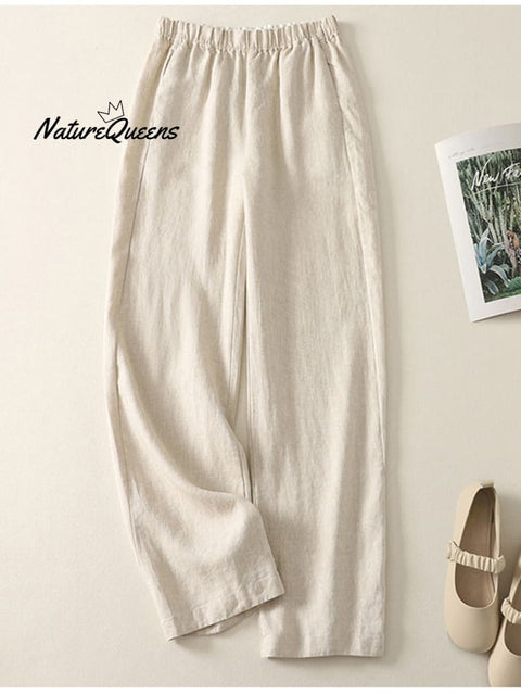 Women's Cotton And Linen Casual Pants
