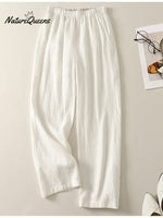 Women's Cotton And Linen Casual Pants