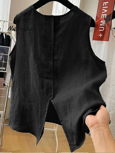 Women's Front And Back Wear Cotton and Line Vest