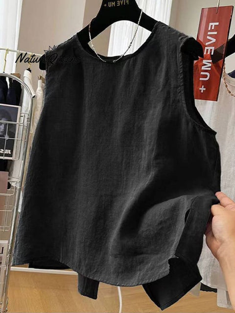 Women's Front And Back Wear Cotton and Line Vest