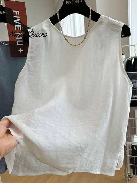 Women's Front And Back Wear Cotton and Line Vest
