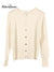 Women's Round Neck Cardigan Solid Color Loose Knit Sweater