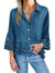 Women's Hollow Lace Patchwork Cotton Shirt