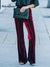 Women's velvet elegant slightly flared pants