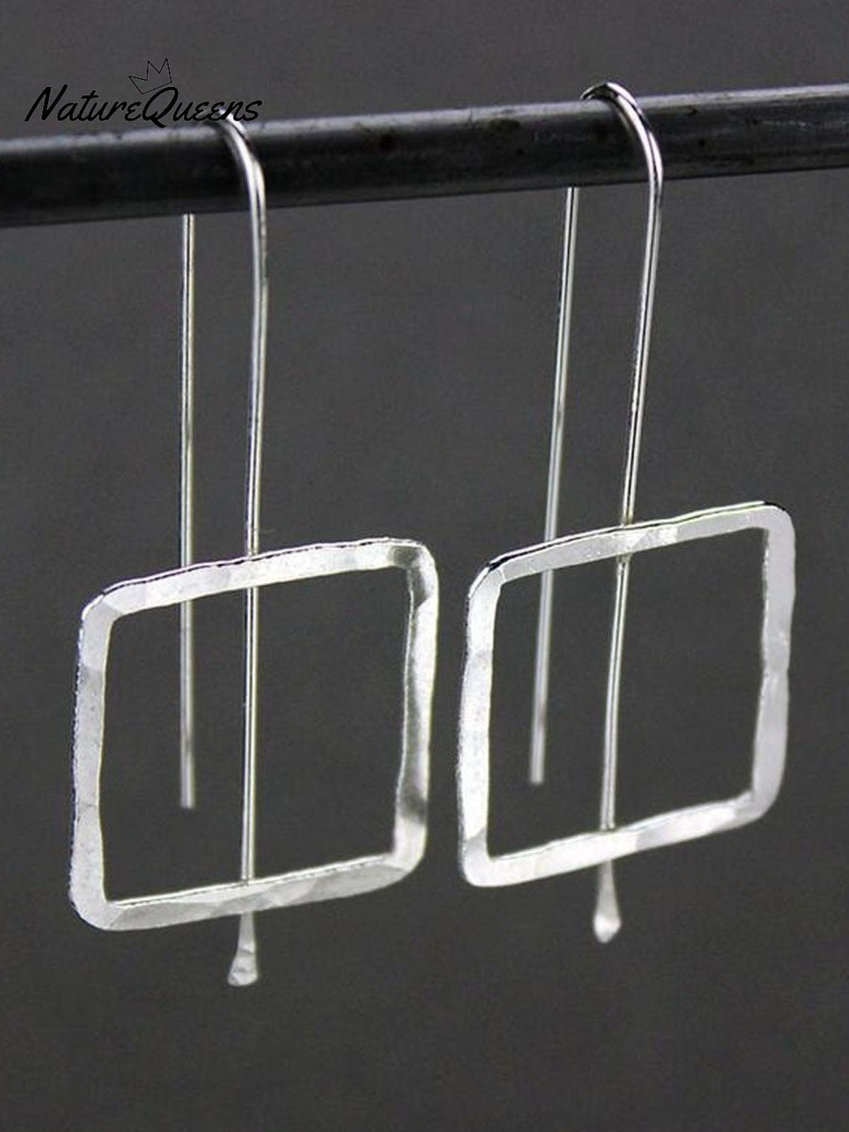 Women's Threaded Geometric Minimalist Drop Earrings Simple