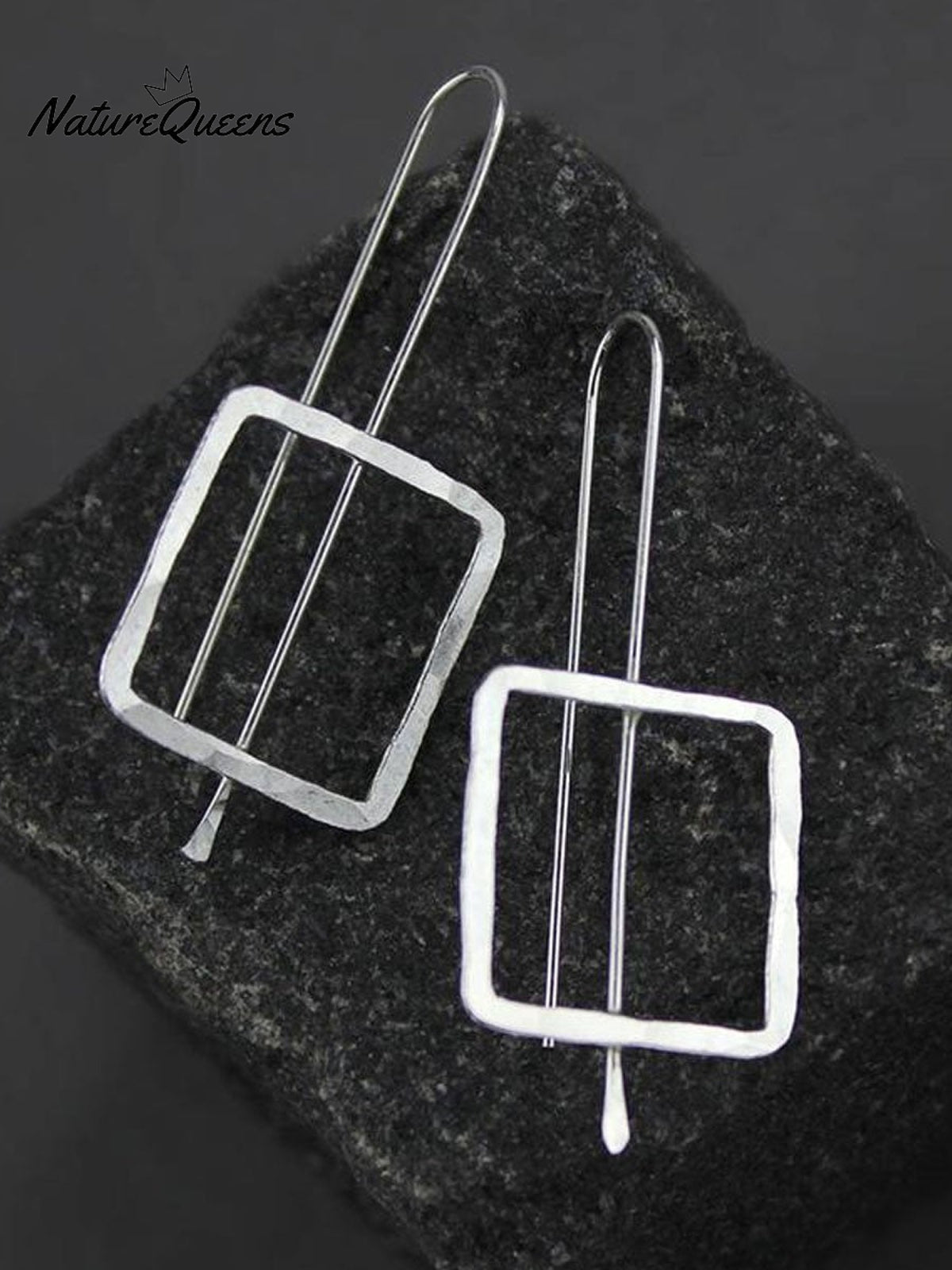Women's Threaded Geometric Minimalist Drop Earrings Simple