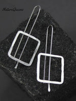 Women's Threaded Geometric Minimalist Drop Earrings Simple