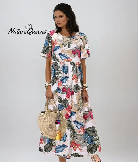 DOVES? | Elegant Floral Summer Dress