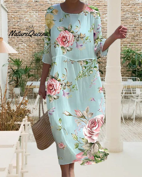 NAIA? | Elegant Floral Dress